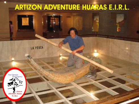 Museo Bruning - Pescador en Caballito de Totora - Lambayeque - Per